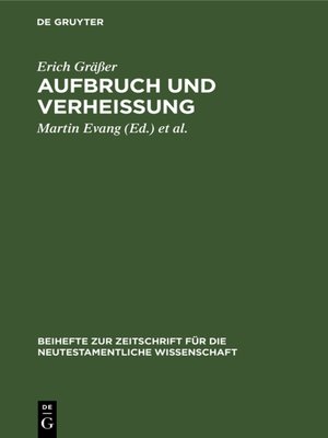 cover image of Aufbruch und Verheißung